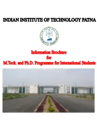 Information Brochure Carefully Before Filling up the Application Form