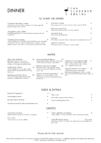 Please Ask for Daily Specials