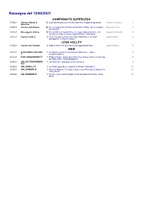 Rassegna Del 13/05/2021