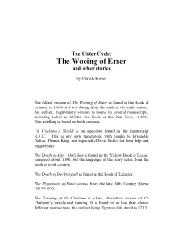 The Wooing of Emer and Other Stories