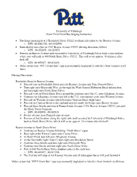 University of Pittsburgh Heinz Field Event Bus Staging Instruction