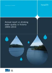 2009-10 Annual Report on Drinking Water Quality in Victoria