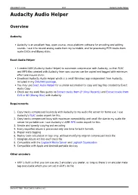 Audacity Audio Helper Audacity Audio Helper