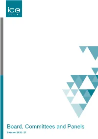 Board, Committees and Panels Session 2020 - 21