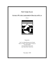 Final Source Water Assessment Program Plan