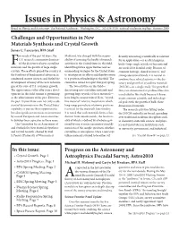 Issues in Physics & Astronomy