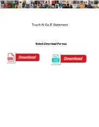 Touch N Go E Statement