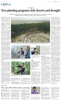 Treeplanting Programs Defy Deserts and Drought