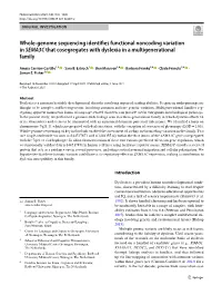 Whole-Genome Sequencing Identifies Functional Noncoding Variation In