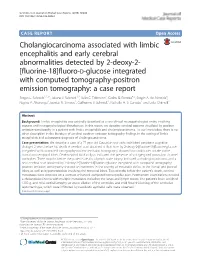 Cholangiocarcinoma Associated With