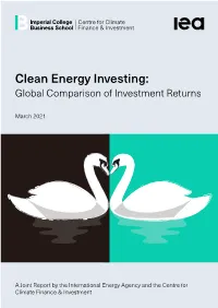 Clean Energy Investing: Global Comparison of Investment Returns