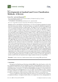 Developments in Landsat Land Cover Classification Methods: a Review