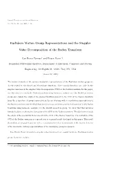 Euclidean Motion Group Representations and the Singular