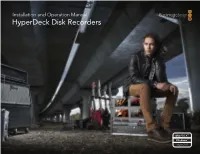 Hyperdeck Disk Recorders