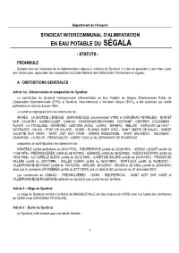 Statuts Du SIAEP