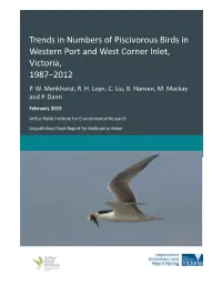 Trends in Numbers of Piscivorous Birds in Western Port and West Corner Inlet, Victoria, 1987–2012 P