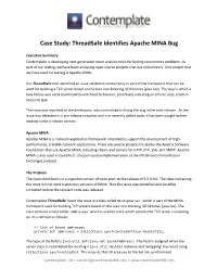 Apache Mina Case Study