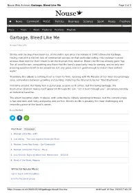 Garbage, Bleed Like Me | Nouse