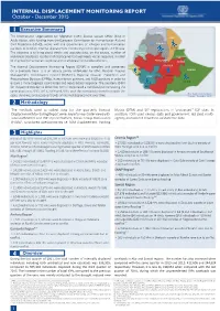 Internal Displacement Monitoring Report (Oct – Dec 2015)