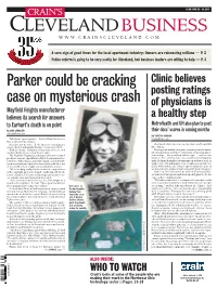 Parker Could Be Cracking Case on Mysterious Crash