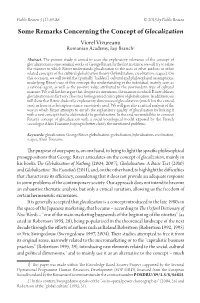 Someremarks Concerning the Concept of Glocalization