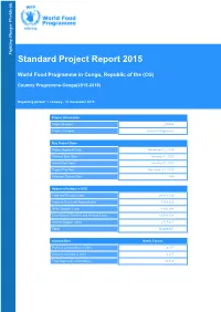 Standard Project Report 2015 Table of Contents