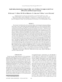 Light-Induced Molecular Change in Hgi2⋅As4s4
