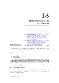 Transmission Line Parameters