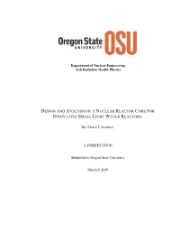 Design and Analysis of a Nuclear Reactor Core for Innovative Small Light Water Reactors