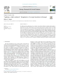 Imaginaries of Energy Transition in Senegal T Hilton R