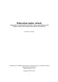 Education Under Attack