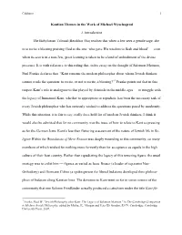 Kantian Themes in the Work of Michael Wyschogrod