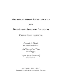 Serenade to Music a Child of Our Time