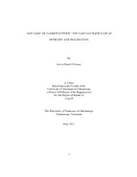 William Faulker's Use of Memory and Imagination