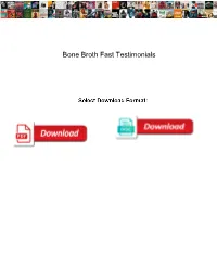 Bone Broth Fast Testimonials