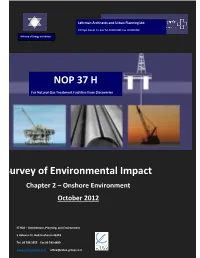 Chapter 2 – Onshore Environment October 2012