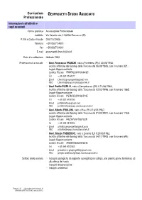 Curriculum Geoprogetti AGGIORNATO