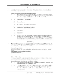 Descendant Report