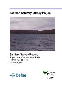 Scottish Sanitary Survey Project