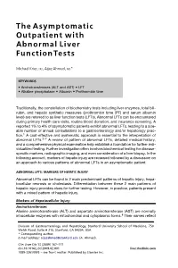 The Asymptomatic Outpatient with Abnormal Liver Function Tests 169 Leading to Shortage of Pyridoxal 50-Phosphate, Which Is a Cofactor for Both AST and ALT