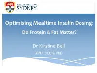 The Food Insulin Index Be Used to Predict Mealtime Insulin Requirements in Type 1 Diabetes? FII Improves Postprandial Glycaemic Control