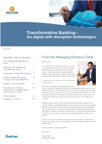 Transformative Banking - Go Digital with Disruptive Technologies