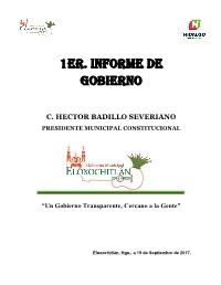 1Er. Informe De Gobierno