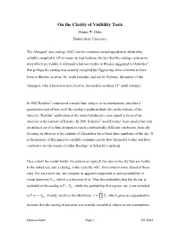 On the Clarity of Visibility Tests Dennis W