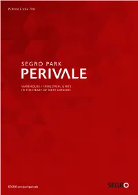 SEGRO.Com/Parkperivale PERIVALE UB6 7RH WAREHOUSE