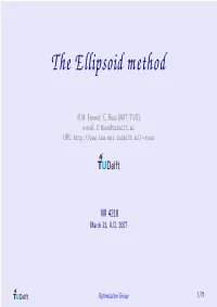 The Ellipsoid Method