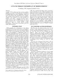 A Tcl/Tk Widget for Display of Medm Screens* R