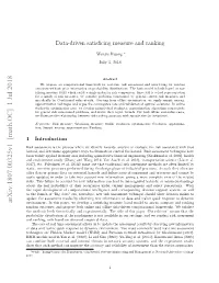 Data-Driven Satisficing Measure and Ranking