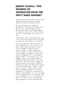 Jeremy Scahill: Two Degrees of Separation from the Dirty Wars Dragnet