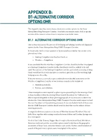 Appendix B: B1-Alternative Corridor Options OMR